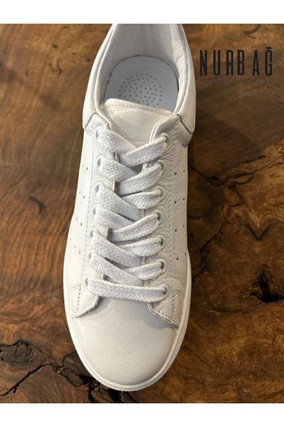NURBAĞ DOKUMA SPORTS SHOES TIE WHITE FLAT COTTON 100 CM 1 PAIR BS84
