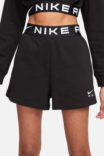 Nike Sportswear Essential Women's French Terry High Rise Shorts Black Cotton High Waist Short Women