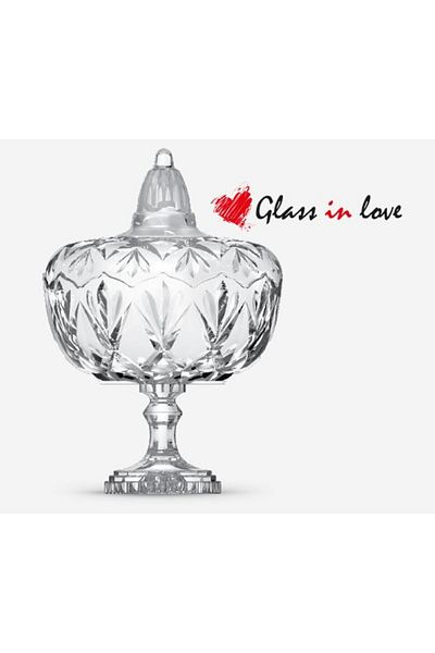 Glass In Love Glass Stand Sugar Bowl 650 ml