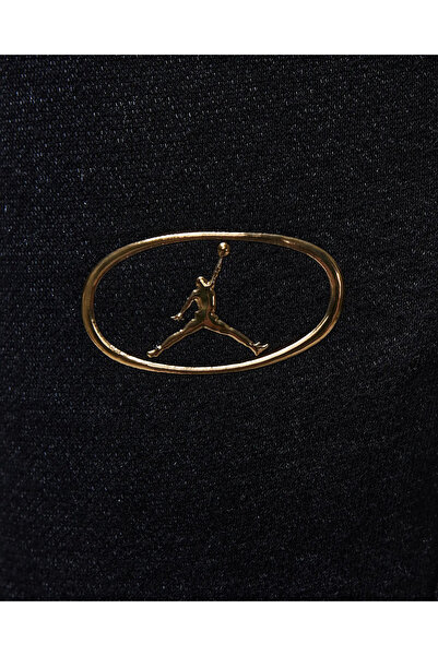 Nike Φούτερ για κορίτσια JORDAN BLACK GOLD με λεπτομέρειες από βαμβακερό στρας 45D530