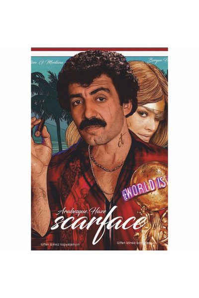 Hayat Poster scarface müslüm gürses belgen arabesk müzik ev dekorasyon tablo ...
