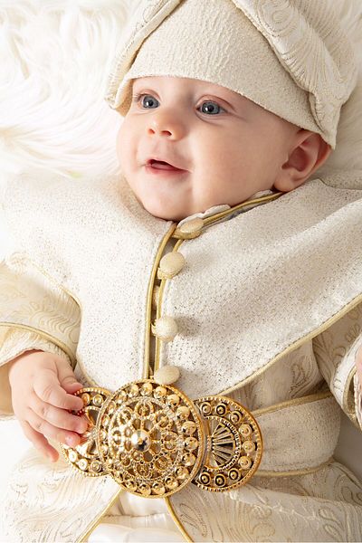 Petite Ponpon Baby Baby Circumcision Holder Gold Belted 6 Piece Full Set