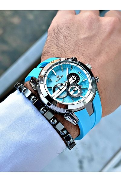 Bentini Bentini Slicon Cord Men's Watch with Bracelet Gift