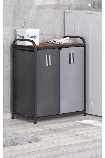 DEHALİMİTED İkili Renkli ve Beyazlar için Çamaşır Sepeti Banyo Dolabı Kirli Sepetli Banyo Düzenleyici Çamaşırlık