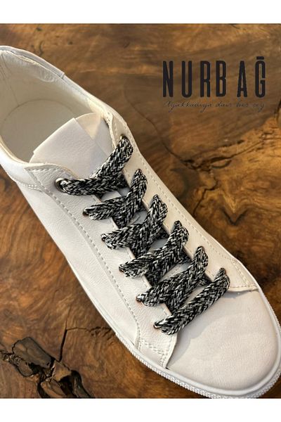 NURBAĞ DOKUMA Sports Shoes Cotton Hair Braided Tie 65cm 1 Pair Bs99