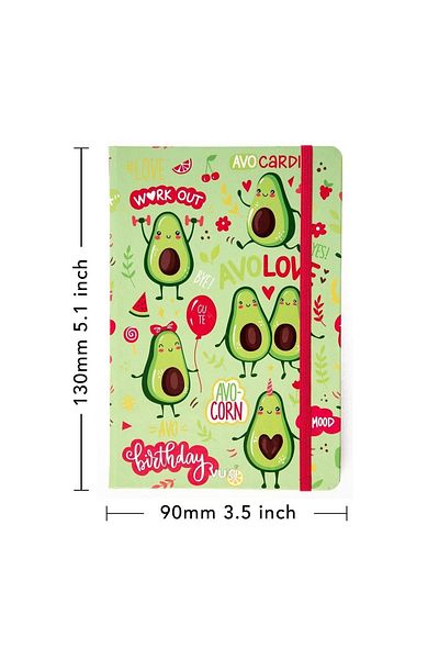 VUKİ Patterned Hard Cover Elastic Notebook A5