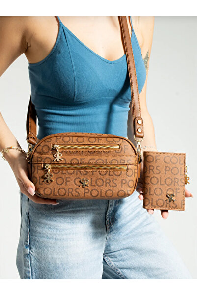 eflanmoda Поло кольорів жіноча сумка через плече гаманець комбінація