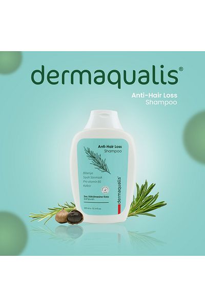 Dermaqualis Anti-Hair Loss Collagen and Keratin Fast Hair Growth Caffeine Shampoo 300 ml