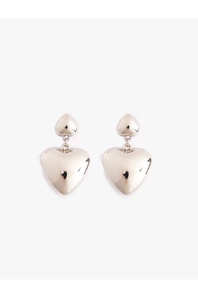 Koton Dangle Heart Earrings