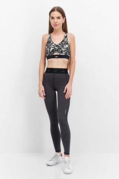 adidas Women Sportswear Fit Training Leggings, Heather Black