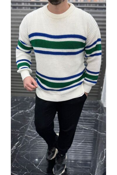 ruff Striped 3 Color Men's Sweater
