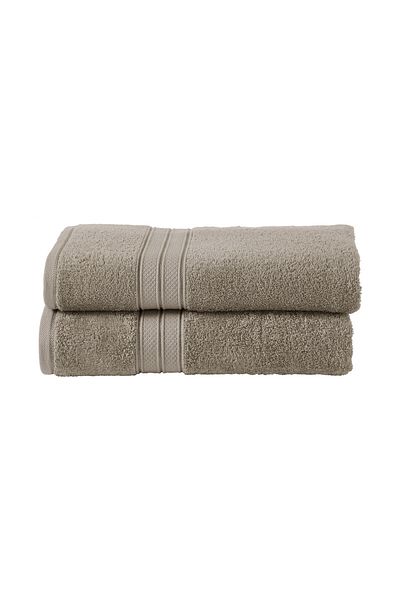 Donetella 2 - Pcs Premium Bath Towels (70x140cm) 600 GSM 100% Combed Cotton