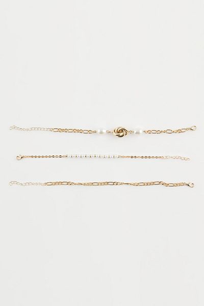 DeFacto Goldfarbenes 3-teiliges Damenarmband - D6422axns