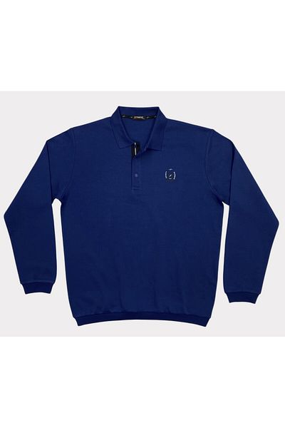 Masimar Men's Interlock Polo Neck Buttoned Sweatshirt