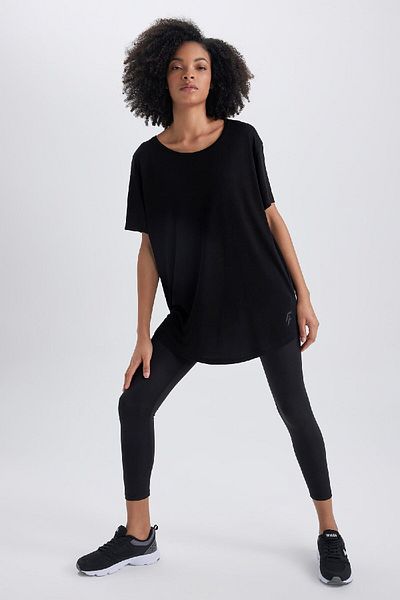 DeFacto Tricou Sport Comfort Fit cu decolteu - Mânecă scurtă Z6740az23sp