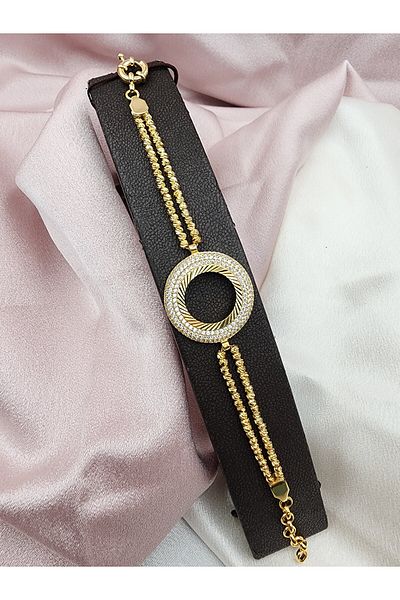 IŞILDAGOLD Quarter Dorica Bracelet (22 K Gold Plated)