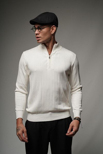 Butik Trend We Half Zip Stand Collar Regular Fit Knitwear Sweater