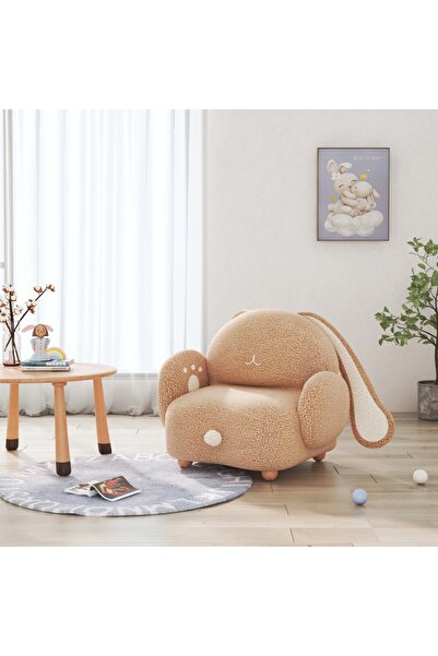 innature Rabbit Teddy Kumaşlı Yumuşak Soft Oturumlu Çocuk Koltuğu - Home