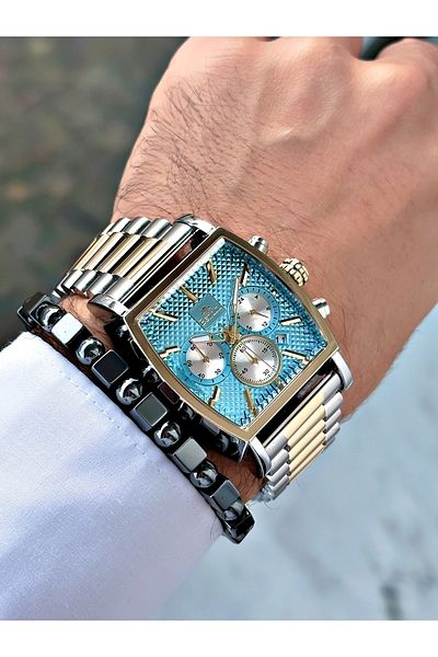 Bentini Bentini Rectangular Design Function Men's Watch