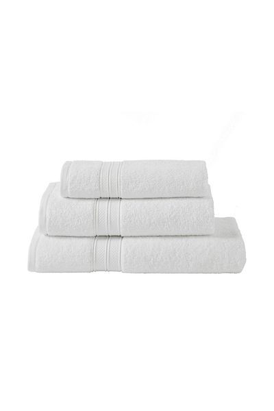 Donetella 3-Pcs Towel Set - Pcs 1 Bath Sheet, 1 Pcs Bath Towel, 1 Pcs Hand Towel 600 GSM 100% Combed Cotton