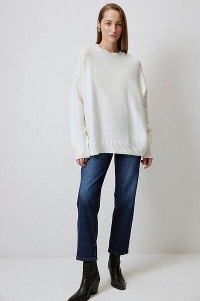 Touché Privé CULOARE SOLIDĂ Pulover OVERSIZE