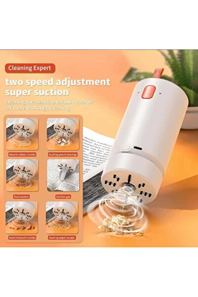 Genel Markalar Şarjlı Mini Elektrikli Süpürge 21 in 1 Bilgisayar, Kamera, Telefon Klavye ve  Airpods Temizleme Seti