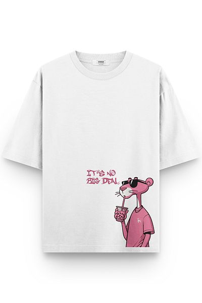 Overoz Μπλουζάκι Pink Panther Printed Semi Oversize 1264