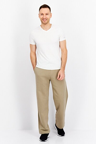 Esprit Men Regular Fit Brand Logo Drawstring Pants, Sage Green