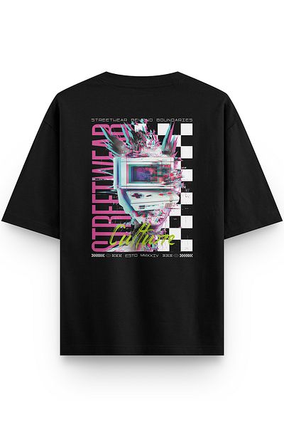 Overoz Μπλουζάκι με στάμπα πίσω Semi Oversize 1274 -Street Culture