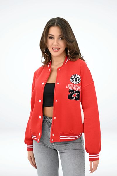 Koza Butik Women's Embroidered College Jacket No. 23 1854-25-3