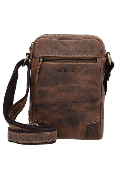 Greenburry Vintage Umhängetasche Leder 20 cm