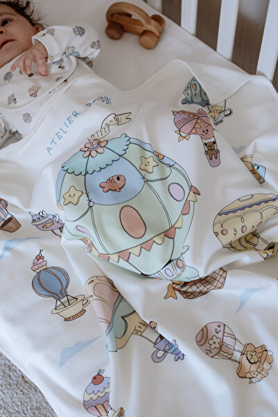 Atelier Babbi 100% Cotton Double-Sided Blanket - Cappadocia