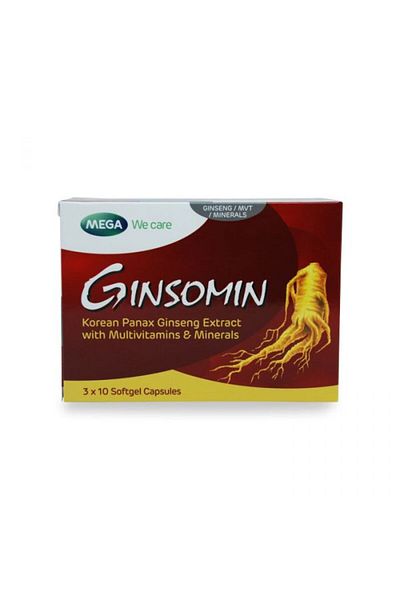MEGA Ginsomin Capsules, 30 Capsules