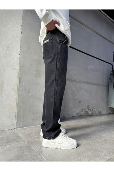 No362 Paul K5 Black Wide Pocket Baggy Jean Trousers