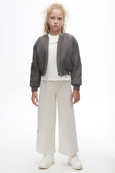 nk kids Сиви панталони за момиче 57808