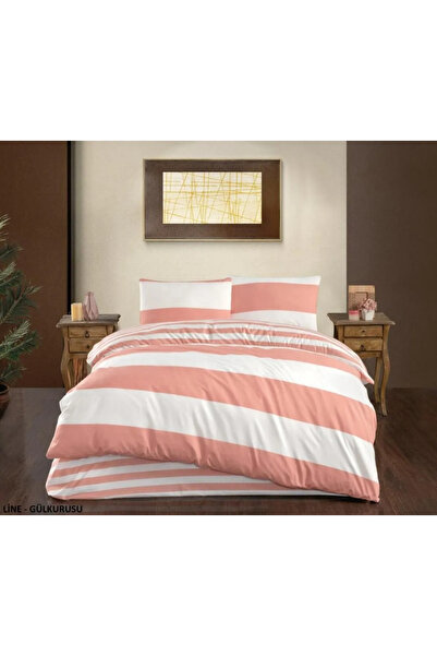 Taç Kristal Terry Cotton Line Gül Kurusu Tek Kişilik Nevresim Takımı