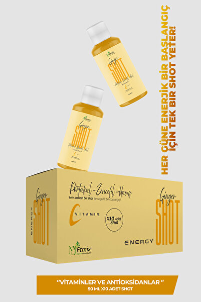 myftmix doğanın gücünü keşfet Ginger Shot – Doğal Zencefil Suyu, Bağışıklık Güçlendirici, Enerji Artırıcı