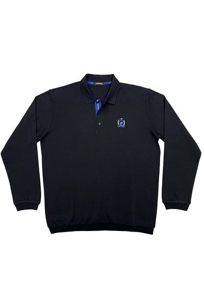 Masimar Men's Interlock Polo Neck Buttoned Sweatshirt