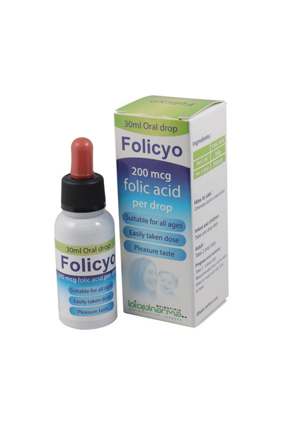 BIOPHARMA BS2 Folicyo Folic Acid Drops, 200mcg, 30ml