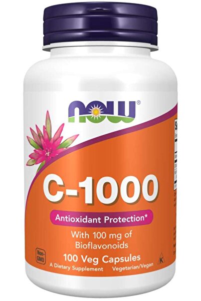 Now مكمل غذائي فيتامين C-1000 من فودز، 100 كبسولة نباتية
