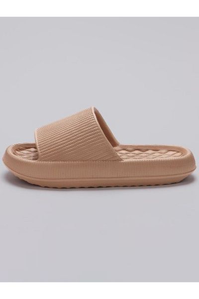 Sneak-a-Peek By Styli Thick Sole Textured Comfort Slides