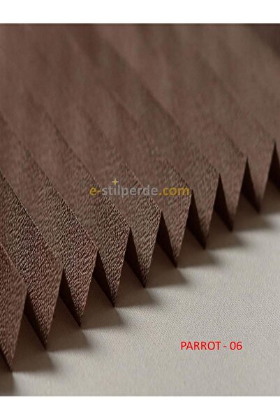 IŞILTI Perde Sistemleri Plicell Plise Perde Parrot - 06 Kahve