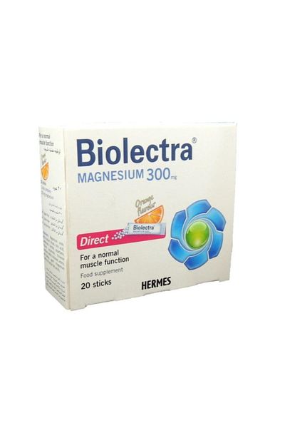Hermes TML Hermes Biolectra Magnesium Direct Food Supplement, 300mg, 20 Sticks