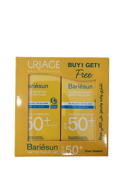 Uriage باريسن سائل مرطب بعامل حماية من الشمس 50+ 50 مل (1+1)