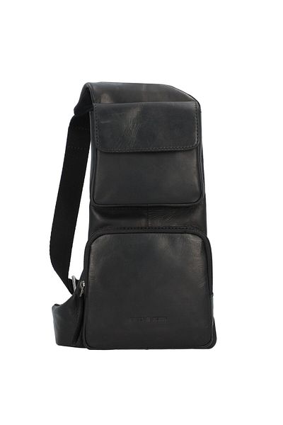 Greenburry Pure Black Geanta de umar Piele 16 cm
