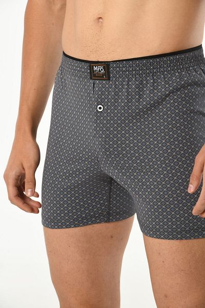 Mfö Life İç Giyim 5-Piece Patterned Combed Cotton Men's Towel Waist Boxer
