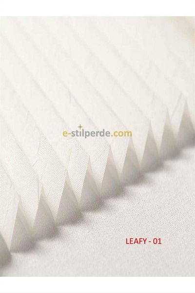IŞILTI Perde Sistemleri White Striped Plicell Pleat Curtain - 01