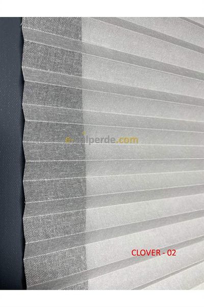 IŞILTI Perde Sistemleri Ecru Linen Tulle Curtain - Plicell Pleat Clover 02