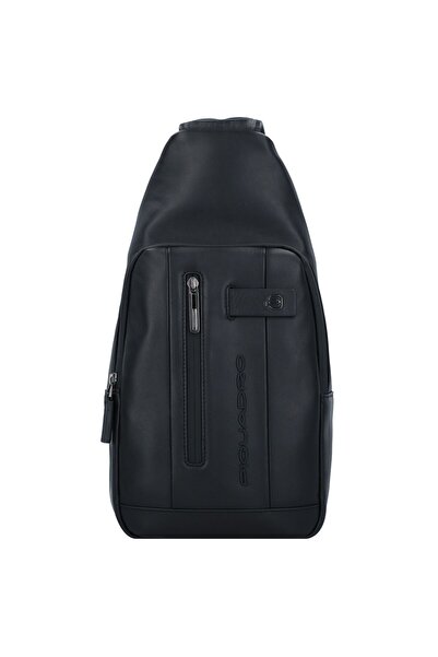 PIQUADRO , Piquadro, Leather Backpack, Black, Sling Bag, For Men