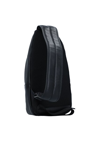PIQUADRO , Piquadro, Leather Backpack, Black, Sling Bag, For Men